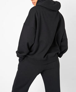 Ensemble de survêtement unisexe en polyester coupe-vent délavé à l'acide, design uni, pour le sport et l'entraînement, comprenant un sweat à capuche et un pantalon de jogging, vente en gros - Product Image 2