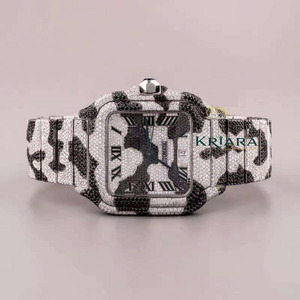 Best Selling High Quality Sophisticated Stainless Steel Silver <b>Watch</b> Women's Moissanite <b>Diamond</b> Luxury <b>Watch</b> - Product Image 1