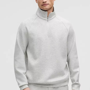 Custom Winter Digital Printing Cotton/Polyester Color Block Pullover <b>Jumper</b> 1/4 Quarter Half Zip Sweatshirt for Men Custom - Product Image 3