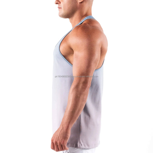 <b>Men</b> Tank <b>Top</b> Workout <b>Men's</b> Gym Tank <b>Tops</b> Plain Cotton New Workout for Sale Four-way Stretch for Flexibility and Mobility OEM - Product Image 3