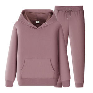 Ensemble de survêtement unisexe en coton léger, 2 pièces, en molleton bouclette délavé à l'acide, personnalisé pour la vente en gros (hoodie et pantalon de survêtement) - Product Image 2