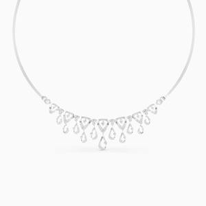 Collar de diamantes cultivados en laboratorio Dewline con diamantes de 1.04 quilates en oro amarillo de 9 quilates, oro blanco y oro rosa - Product Image 2