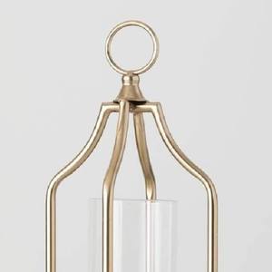 Candelabro de Metal Dorado de Lujo, Portavelas de Cristal, Candelabro de Pilar, Centro de Mesa Nórdico para Bodas, Adorno para el Hogar - Product Image 3