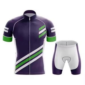 Conjunto de Jersey de Ciclismo Personalizado para Hombre, Manga Corta, Secado Rápido, Camiseta de Ciclismo Sublimada, Pantalones Cortos Acolchados, Traje Deportivo Transpirable para Bicicleta - Product Image 1