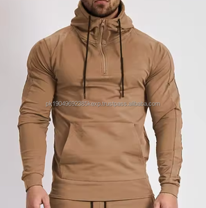 Vêtements de sport d'extérieur en gros, créez votre propre survêtement à capuche pour homme avec impression zippée 14 - Product Image 2