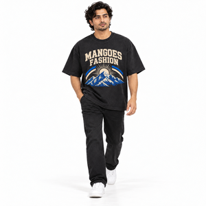 T-shirts pour hommes de haute qualité 170 GSM 100 % coton, impression personnalisée, vente en gros, t-shirt vierge, logo personnalisé, t-shirt oversize pour hommes - Product Image 3