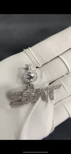 RB Gems Customized Christian Gold Plated IGI Certified KING Cut Diamond Charm Pendants VVS Hip Hop Link <b>Chain</b> Rose Gold White - Product Image 3