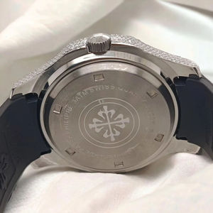 Reloj de Pulsera con Banda Negra y Diamantes de Moissanita, Directo de Fábrica, con Moissanita Incrustada, Ideal para Regalo, Pasa el Test de Diamantes - Product Image 6