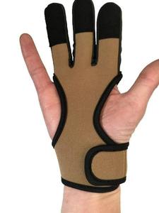 Service OEM, gants de tir à l'arc à 3 doigts en tissu respirant de haute qualité, personnalisés, avec pointes renforcées et sangle de poignet - Product Image 2