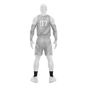 Ensemble d'uniformes de basketball personnalisés pour hommes, maillot et short de basketball sublimés, vêtements d'équipe, séchage rapide, respirant, fabricant OEM ODM - Product Image 3