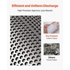 Maille de fil d'acier de haute qualité pour le recyclage des petites particules, écran à ouverture de haute précision de 0,315 po/8 mm, broyeur de plastique - Product Image 4