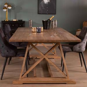 Vandana Ivory Layer 240cm Asia dining <b>table</b> in <b>solid</b> <b>wood</b> with a rectangular top - Product Image 4