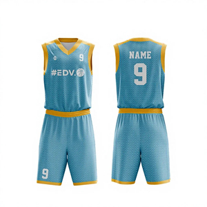 High Quality Comfortable Breathable Basketball Uniform Sets with Team Name & Player Name Custom Logo Quick Dry Soft Fabric - Product Image 3