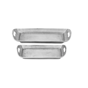 Handcrafted Hammered Design Stainless Steel Serving <b>Tray</b> Best Kitchen Storage Organizer & Tableware Item - Product Image 4