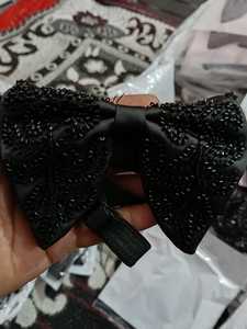 Corbata de Moño de Seda Clásica y Elegante para Hombre con Patrón Bordado y Correa Ajustable - Hecha a Mano para Bodas y Fiestas - Product Image 6