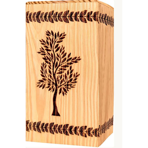 Solid Rosewood Cremation Urn for Adults Wooden Funeral Urn with Personalized Name Plate by AYAANS - Product Image 2