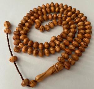 Tasbih en perles de bois, chapelet de prière islamique, accessoires religieux musulmans faits à la main pour le Zikr quotidien et les cadeaux - Product Image 2