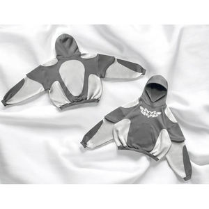 Sudadera Extra Grande para Mujer con Logotipo Personalizado, Modelo de Invierno, 100% Algodón con Cordones Recubiertos de Silicona - Product Image 4