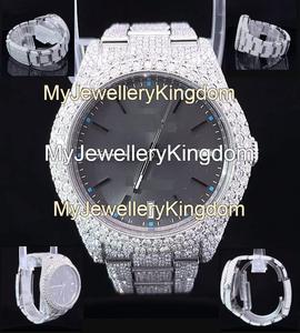 Reloj de Diamantes Moissanite VVS Más Vendido, Totalmente Cubierto de Piedras, Movimiento de Cuarzo, Acero Inoxidable - Product Image 3