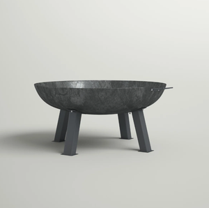 Fire Pit Heavy <b>Large</b> Perforated Wall Outdoor Fire Pit Garden Heater Round Table <b>BBQ</b> Outdoor Heater with Spark Screen - Product Image 2