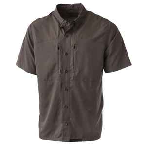 Chemise de chasse légère de haute qualité pour la chasse en montagne, logo brodé personnalisé, manches courtes, chemise en polyester confortable - Product Image 6
