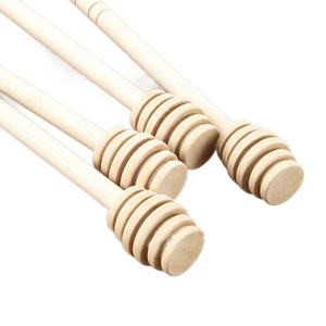 Custom Classic Durable Wooden Honey Dipper Stick Food Grade Lotus Wood Spoon for Jar Eco-Friendly Honey Drizzler Kitchen Gift - Product Image 2