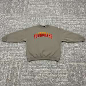 Sudaderas de Hombre de Alta Calidad con Hombros Caídos, Cuello Redondo, Color Sólido, Estilo Casual para Exteriores, Lavadas, Holgadas, Básicas - Product Image 2