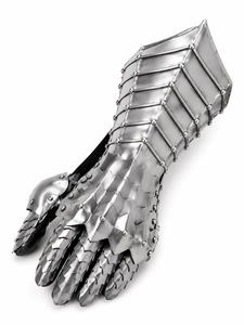 ถุงมือเหล็กแบบข้อต่อ |   ถุงมือเกราะนักรบยุคกลาง (คู่) - Product Image 1