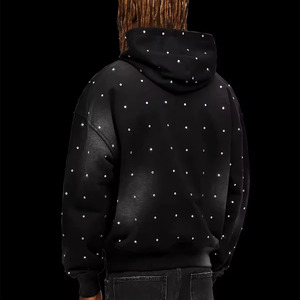 Sweat à capuche léger et respirant en polaire avec strass, haute qualité, coupe classique, pour homme, en polyester/coton, idéal pour l'extérieur – Offre Spéciale Hiver - Product Image 6
