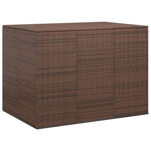 Scatola cuscino Patio marrone PE Rattan per la conservazione - Product Image 1