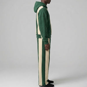 Conjunto Deportivo Casual de Invierno para Hombre 2026, con Cremallera Completa, 100% Algodón, Logotipo Personalizado en la Parte Delantera, Manga Larga para Uso en Exteriores - Product Image 2
