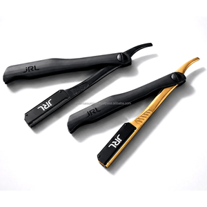 JRL Gold & Black Magnetic Luxury Stainless Steel Manual <b>Straight</b> Edge <b>Razor</b> with Custom Logo for Professional Barbers Beard Care - Product Image 4