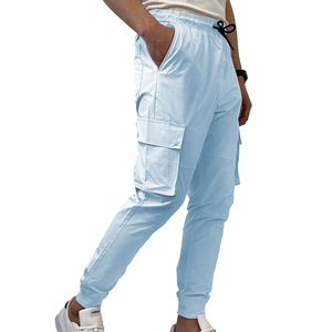 Wholesale Custom Logo Solid Straight Casual Cargo <b>Pants</b> for Men-High Quality 100% Cotton Quick Dry Breathable Lightweight - Product Image 5