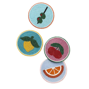 Posavasos Bordado con Cuentas Redondas de ABDUL REHMAN ENTERPRISES, Estilo Boho, Arte en Bordado con Cuentas - Product Image 1