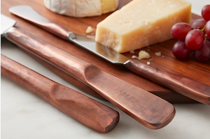 <b>Cheese</b> <b>Knife</b> <b>Set</b> Stainless Steel Copper Handle Durable Serving Tools For <b>Cheese</b> Serving Restaurant Use And Home Use - Product Image 2