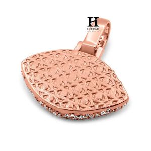 Colgante de Ojo Turco en Oro Rosa Hecho a Mano con Diamantes Cultivados en Laboratorio, Joyería Fina Personalizada para Venta al Por Mayor - Product Image 5