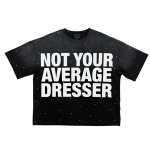 เสื้อยืดวินเทจพิมพ์ลายฟอกสีทรงบ็อกซี่โอเวอร์ไซส์สำหรับผู้ชาย ผ้าฝ้าย 100% เนื้อหนา สไตล์สตรีทแวร์ - Product Image 3