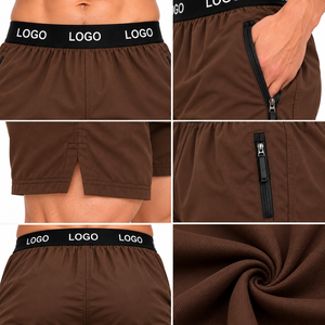High Quality <b>Men</b> Gym Workout <b>Shorts</b> 2 in 1 Running <b>Shorts</b> Mesh Inner Compression Liner Phone Pocket Custom <b>Men's</b> Athletic <b>Shorts</b> - Product Image 5