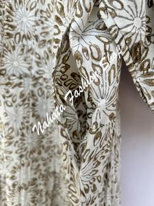 Mini robe Elizabeth imprimée à motif de fleurs pour femmes, manches 3/4 avec boutons, nouveauté, été - Product Image 4