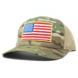 Gorra Trucker de Neopreno y Malla al por Mayor con Logotipo Personalizable en Rojo - Product Image 3