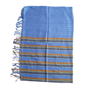 Handloom Cotton Fabric Scarf with Stripe Design Lightweight Soft Breathable Traditional Woven Stylish Unisex Fashion <b>Wrap</b> <b>Shawl</b> - Product Image 2