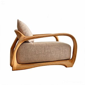 Vente flash - Canapé simple confortable en bois massif 100% - Style moderne classique luxueux et élégant - Exclusif pour salon et chambre à coucher - Product Image 5