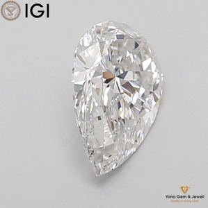 Magnifique bague solitaire en diamant de laboratoire CVD de 1,00 carat, forme poire, couleur F, clarté VVS1, certifiée IGI, pour un usage quotidien - Product Image 6