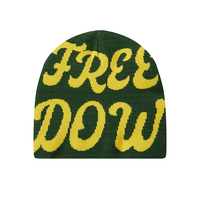 Gorro de Punto Personalizado con Logotipo para Hombre, Estilo Urbano de Invierno, Algodón de Alta Calidad con Logotipo Grande Bordado a Mano y Diseño de Imagen