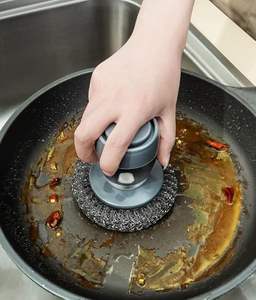 Cepillo para Lavar Platos con Dispensador de Líquido, Cepillo para Fregar Platos y Fregaderos, Dispensador de Jabón para Lavar Utensilios de Cocina - Product Image 6