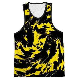 Camiseta sin Mangas Personalizada OEM de Secado Rápido, Sublimación con Impresión Completa, Camiseta Deportiva de Verano para Hombre, para Correr, Fitness y Gimnasio - Product Image 4