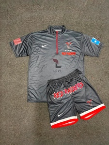 Ropa Deportiva de Primera Calidad, Conjunto de Entrenamiento Transpirable de Manga Corta con Cierre de Cremallera de un Cuarto, Sublimado Personalizado para Hombre - Product Image 1