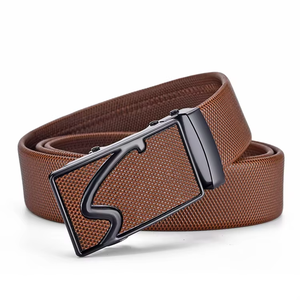 Cinturón de Cuero Vacuno Casual Ajustable con Hebilla de Acero de Cierre Automático, Duradero y Ligero, de 3.0 cm de Ancho, Personalizado para Hombre - Product Image 6