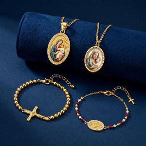 Custom Charm <b>Bracelet</b> Manufacturer - Offset Print & Soft Enamel Options Religious Pendant Low MOQ OEM Service - Product Image 1