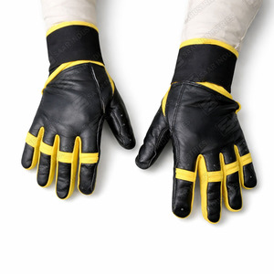 Guantes de Bateo de Béisbol de Cuero Vacuno Personalizados de Primera Calidad, Color Personalizado, Ligeros, Ambidiestros, Cierre de Velcro - Product Image 5